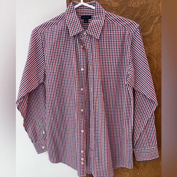 Tommy Hilfiger plaid boys LS button down - Picture 1 of 9